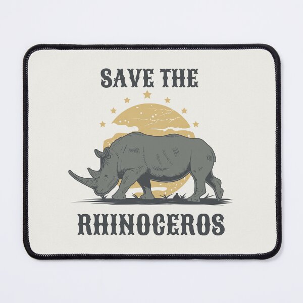 Item preview, Save the Rhinoceros Unicorns Fat Rhino Sondaicus Extinction of Rhinos designed and sold by SweetbeStore.