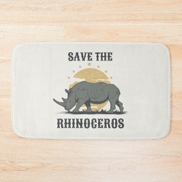 Item preview, Save the Rhinoceros Unicorns Fat Rhino Sondaicus Extinction of Rhinos designed and sold by SweetbeStore.