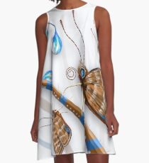 Butterflies and Raindrops A-Line Dress