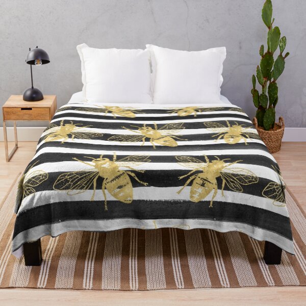 Item preview, Golden bee noir designed and sold by peggieprints.