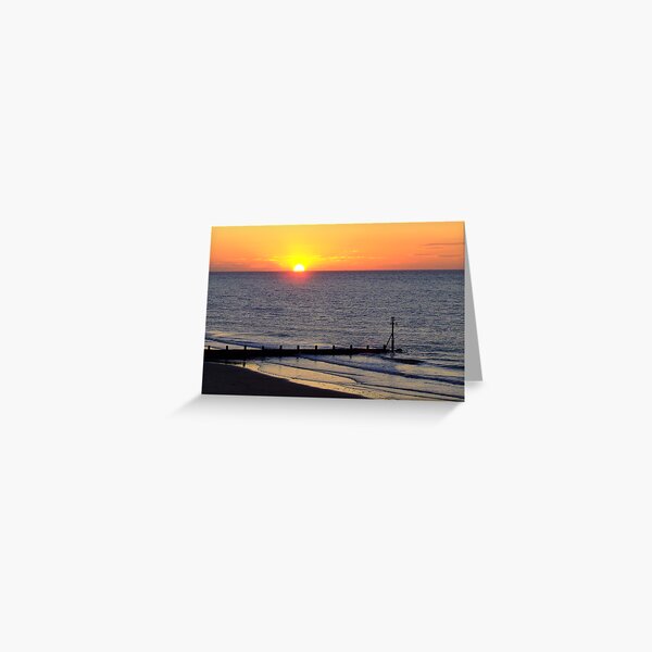 Sheringham Sunset Greeting Card