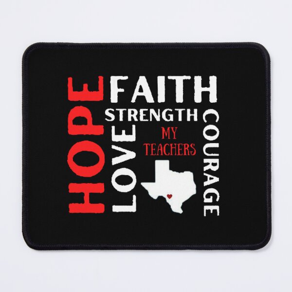 Item preview, Hope Faith Love Strength Courage The Best Teacher Red Hope Design designed and sold by BestTeacher.