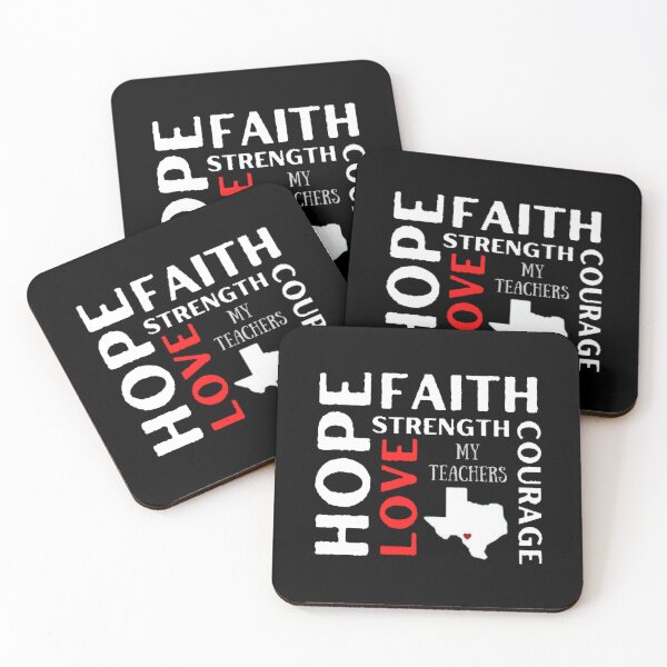 Item preview, Hope Faith Love Strength Courage The Best Teacher Red Love Design designed and sold by BestTeacher.