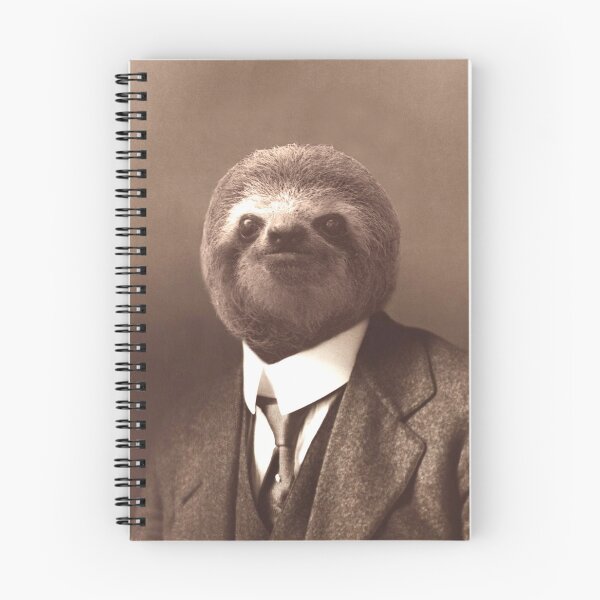 Item preview, Gentleman Sloth - Print / Home Decor / Wall Art / Poster / Gift / Birthday / Sloth Lover Gift / Animal print Canvas Print designed and sold by Furry And  Purry.
