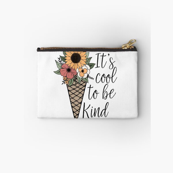 Item preview, It's Cool To Be Kind Flowers Ice-Cream Cone  |Simple Quotes | Quote of the day | Stay positive quote  designed and sold by Beautiful  Habits.