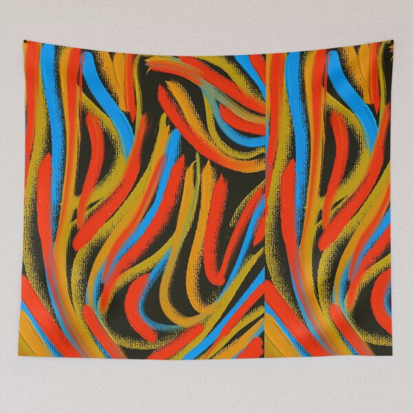 Item preview, Colorful Rainbow Bright Abstract Art Oil Painting Modern Art  designed and sold by hopecope.