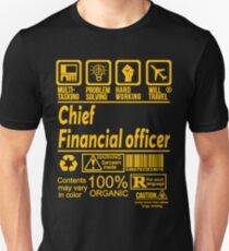 CHIEF FINANCIAL OFFICER SOLVE PROBLEMS DESIGN Unisex T-Shirt