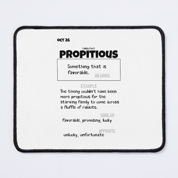 Item preview, October 26 Propitious designed and sold by Square Root of Squid.