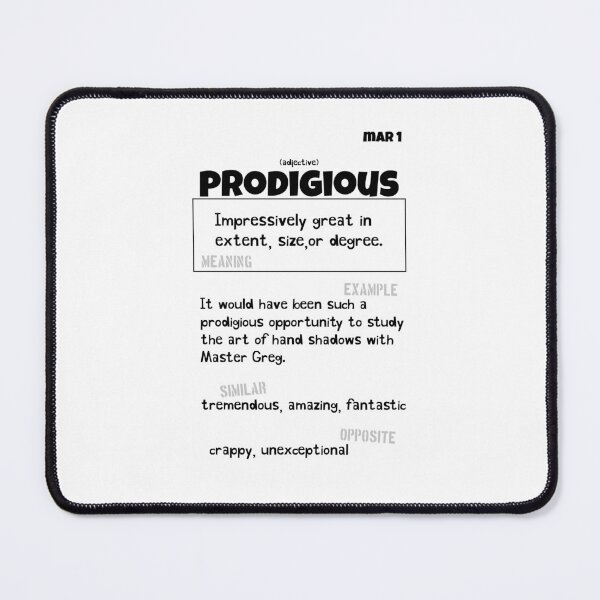 Item preview, March 1 Prodigious designed and sold by Square Root of Squid.