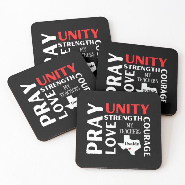 Item preview, Pray Unity Love Courage Strength The Best Teacher Red Unity Design designed and sold by BestTeacher.