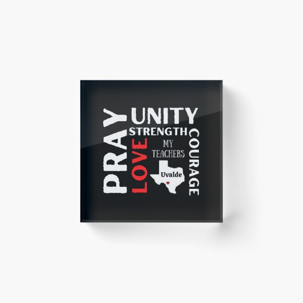 Item preview, Pray Unity Love Courage Strength The Best Teacher Red Love Design designed and sold by BestTeacher.