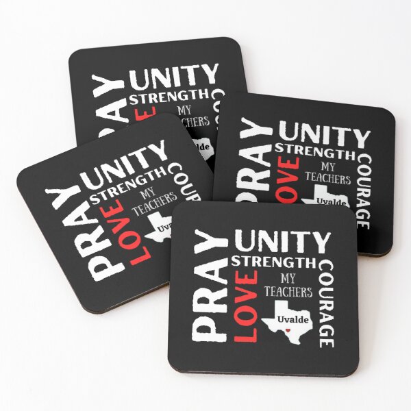 Item preview, Pray Unity Love Courage Strength The Best Teacher Red Love Design designed and sold by BestTeacher.
