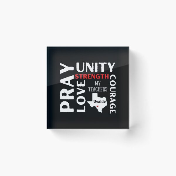 Item preview, Pray Unity Love Courage Strength The Best Teacher Red Strength Design designed and sold by BestTeacher.