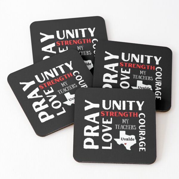 Item preview, Pray Unity Love Courage Strength The Best Teacher Red Strength Design designed and sold by BestTeacher.
