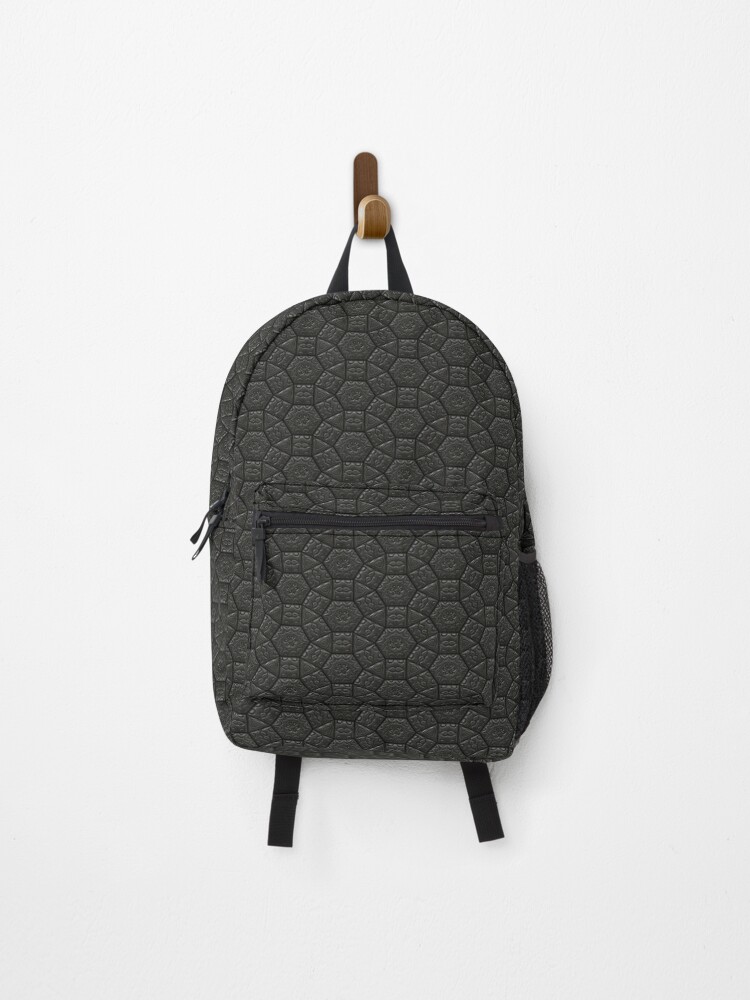 Thumbnail 1 of 3, Backpack, Black Abstract Pattern designed and sold by greglarro.