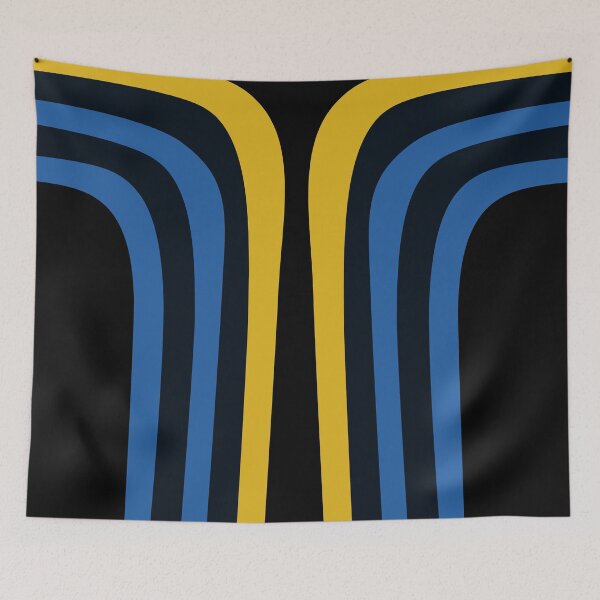 Item preview, Blue & Gold Racing Stripes designed and sold by zoemaxine.