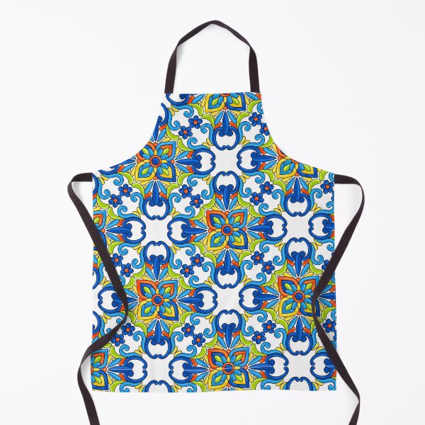 Item preview, Blue and Orange Abstract Mosaic Geometric Pattern designed and sold by silviaol.