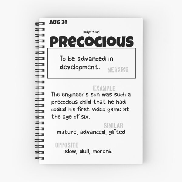 Item preview, August 31 Precocious designed and sold by Square Root of Squid.