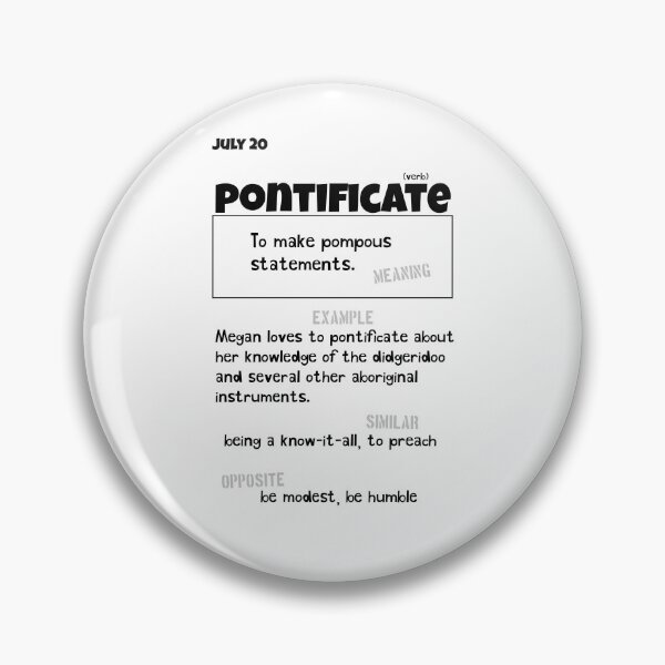 Item preview, July 20 Pontificate designed and sold by Square Root of Squid.