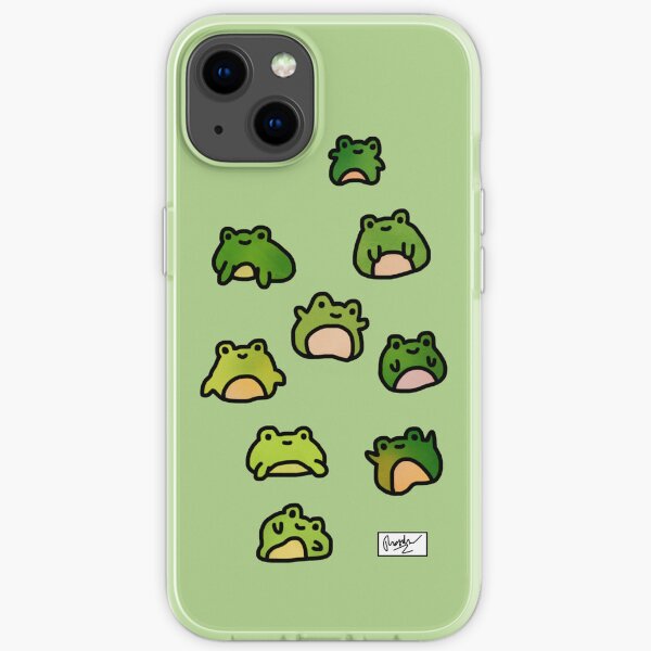 garabato de ranas Funda blanda para iPhone