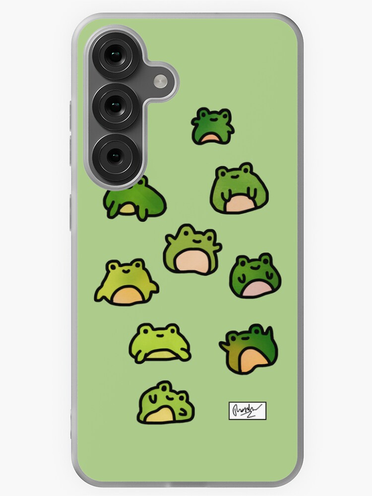 Thumbnail 1 of 4, Samsung Galaxy Phone Case, Frogs Doodle designed and sold by tdoodles.