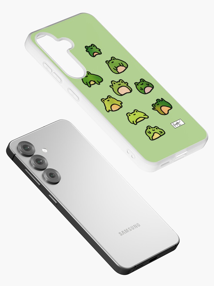 Thumbnail 2 of 4, Samsung Galaxy Phone Case, Frogs Doodle designed and sold by tdoodles.