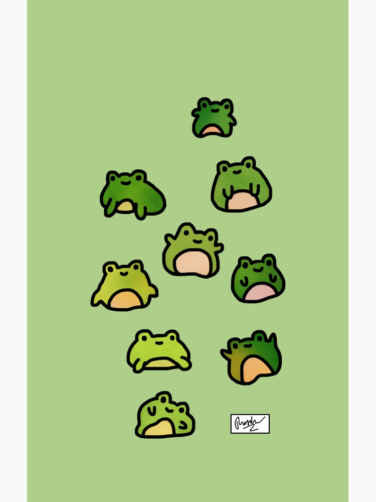 Thumbnail 4 of 4, Samsung Galaxy Phone Case, Frogs Doodle designed and sold by tdoodles.