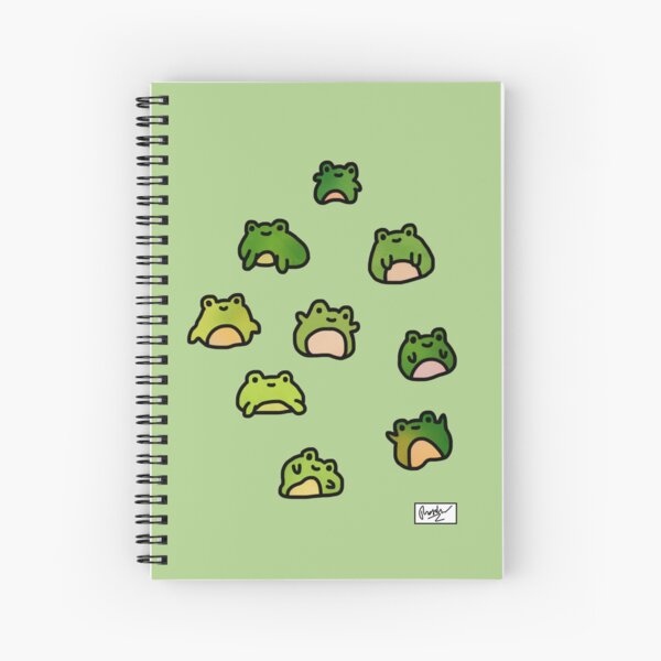 Frogs Doodle Spiral Notebook