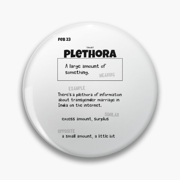 Item preview, February 23 Plethora designed and sold by Square Root of Squid.