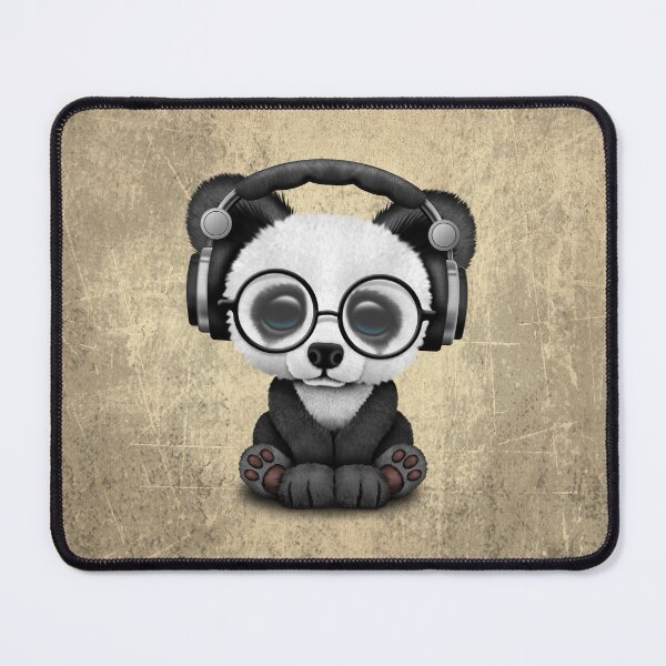 Item preview, Cute Baby Panda Dj Wearing Headphones designed and sold by JeffBartels.