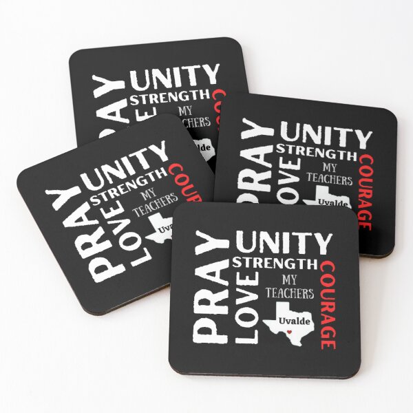 Item preview, Pray Unity Love Courage Strength The Best Teacher Red Courage Design designed and sold by BestTeacher.