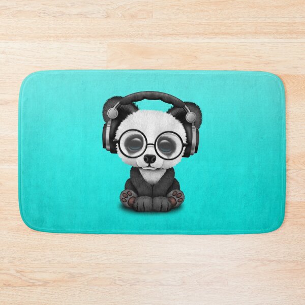 Item preview, Blue Baby Panda Dj Wearing Headphones  designed and sold by JeffBartels.