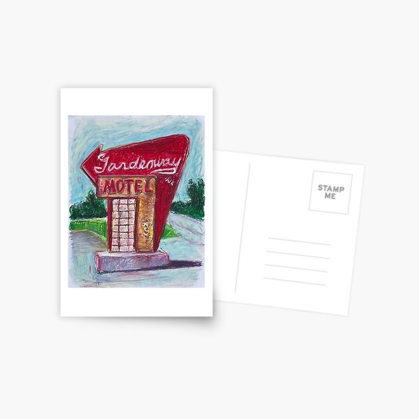 Gardenway Motel Sign Postcard