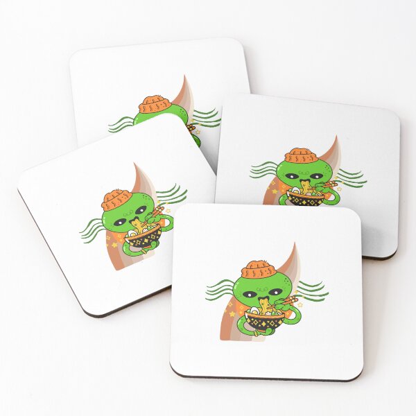 Item preview, Cute alien eating ramen designed and sold by jpn insprd.