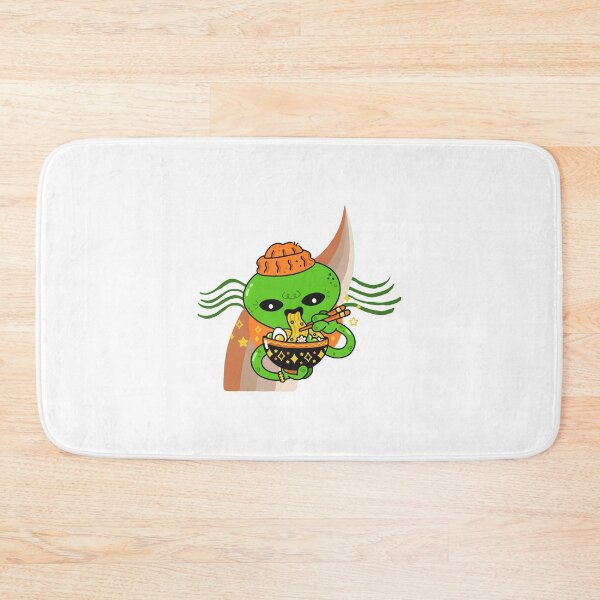 Item preview, Cute alien eating ramen designed and sold by jpn insprd.