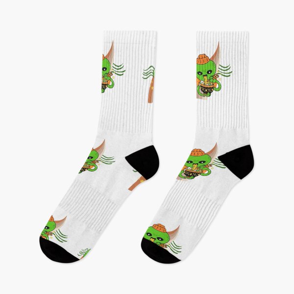 Item preview, Cute alien eating ramen designed and sold by jpn insprd.
