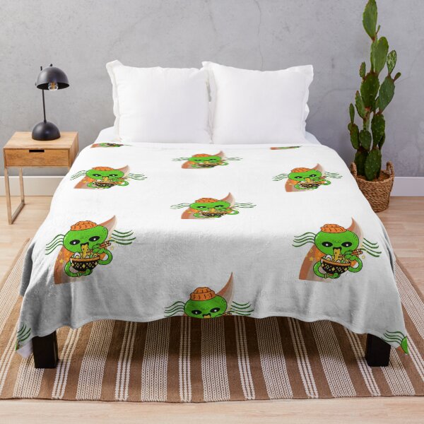 Item preview, Cute alien eating ramen designed and sold by jpn insprd.