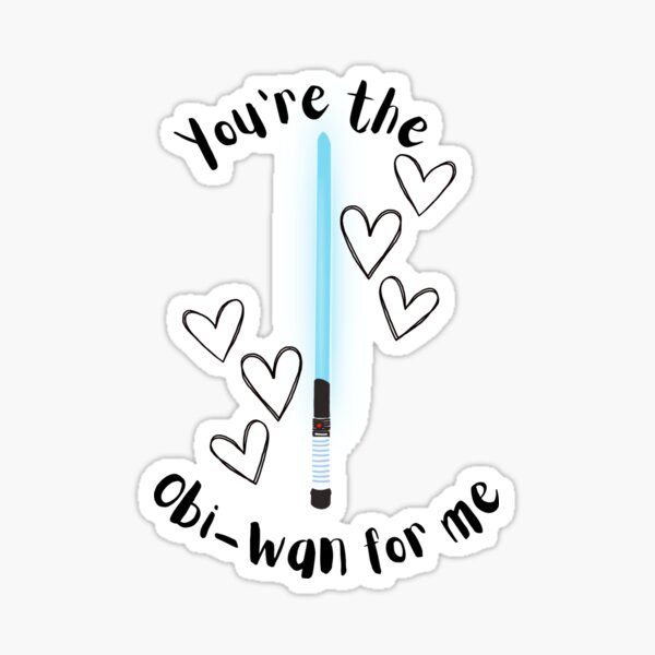Obi-Wan For Me Sticker Sticker