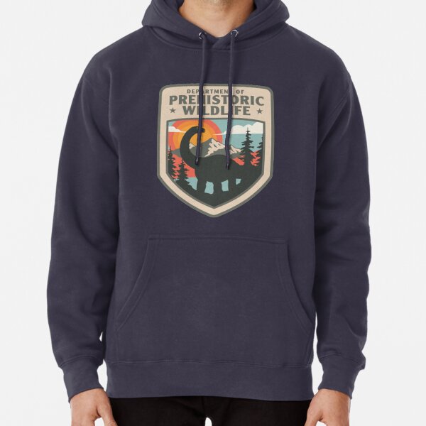 Department of Prehistoric Wildlife Badge Pullover Hoodie