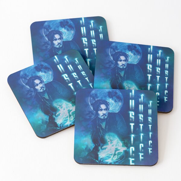 Item preview, Justice for Johnny Depp design featuring Wolves & full moon  designed and sold by MunsyArt.