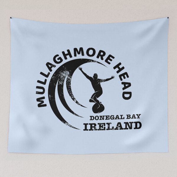 Item preview, Mullaghmore Head Surf Break, in Black  Ireland designed and sold by Kiwidom.