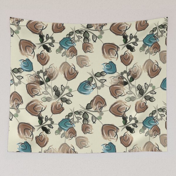 Item preview, Tulips Storm Red Blue designed and sold by WildwaterDesign.