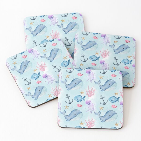 Item preview, Watercolor Whale designed and sold by Bright76.