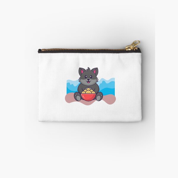 Item preview, Cute cat eating ramen with an abstract beach background designed and sold by jpn insprd.