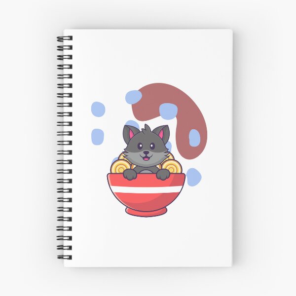 Item preview, Cute cat inside a ramen bowl designed and sold by jpn insprd.