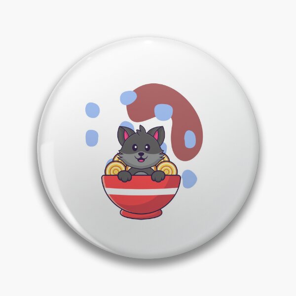 Item preview, Cute cat inside a ramen bowl designed and sold by jpn insprd.