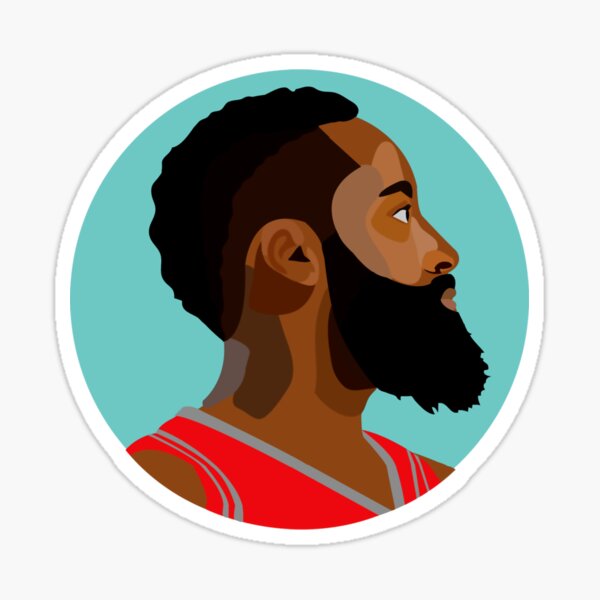 James Harden Sticker For Sale By BradBlaisew Redbubble