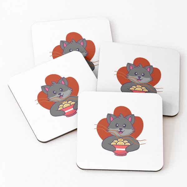 Item preview, Cute cat holding a ramen bowl designed and sold by jpn insprd.
