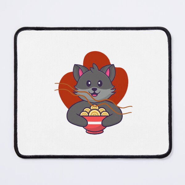 Item preview, Cute cat holding a ramen bowl designed and sold by jpn insprd.