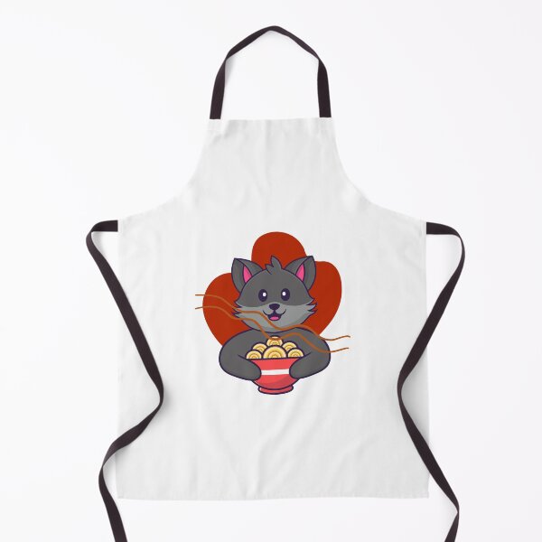 Item preview, Cute cat holding a ramen bowl designed and sold by jpn insprd.